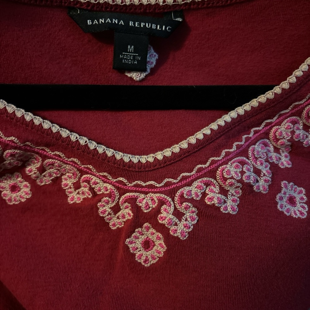 Burgundy Banana Republic long sleeve